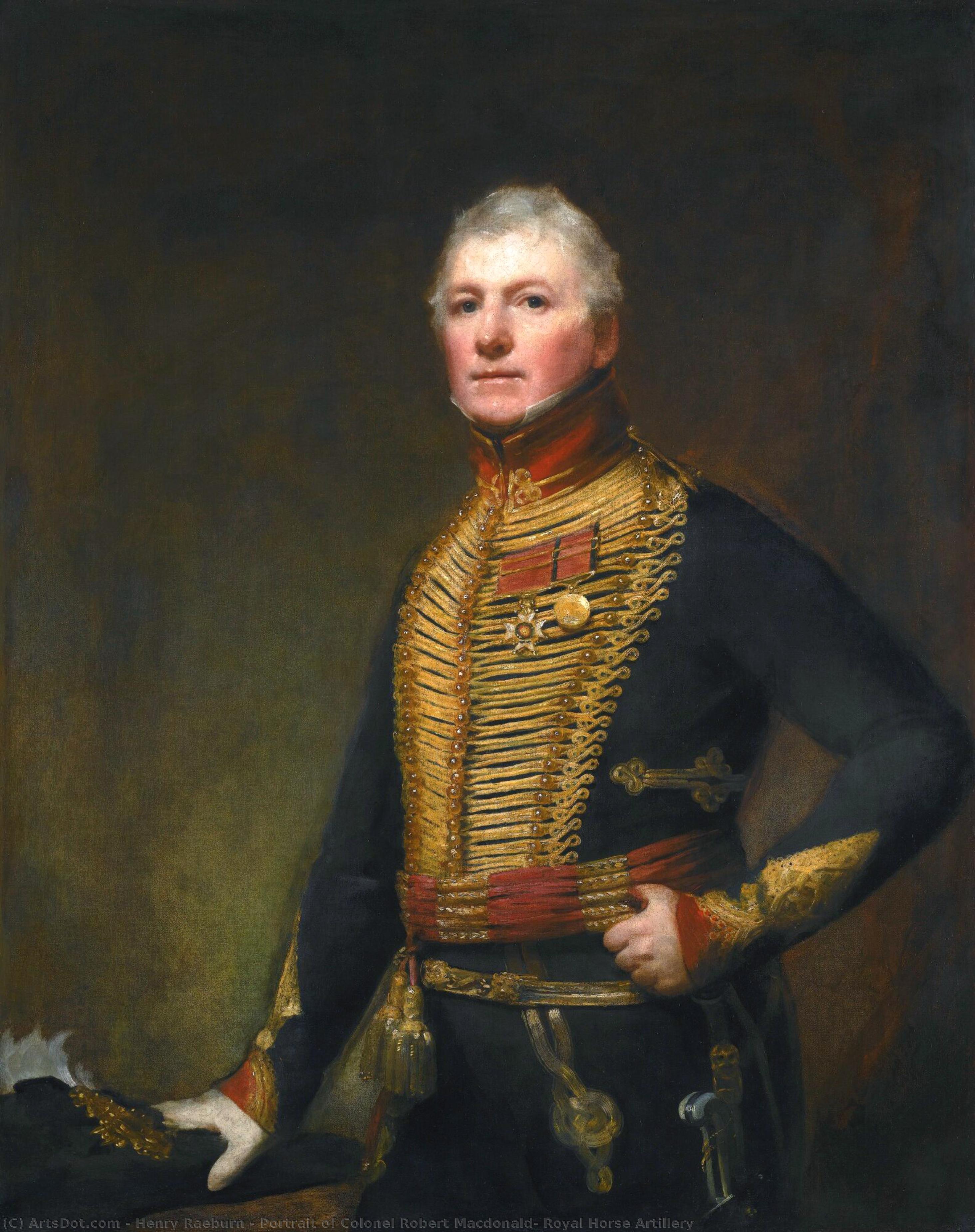 Portrait Of Colonel Robert Macdonald, Royal Horse Artillery — Henry Raeburn