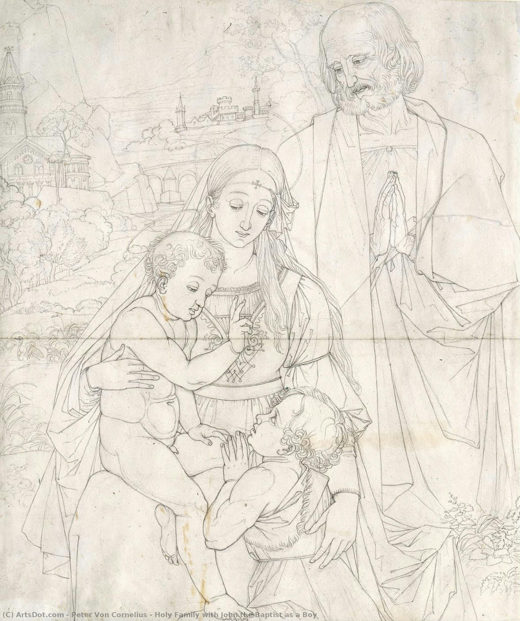 Holy Family With John The Baptist As A Boy — Peter Von Cornelius