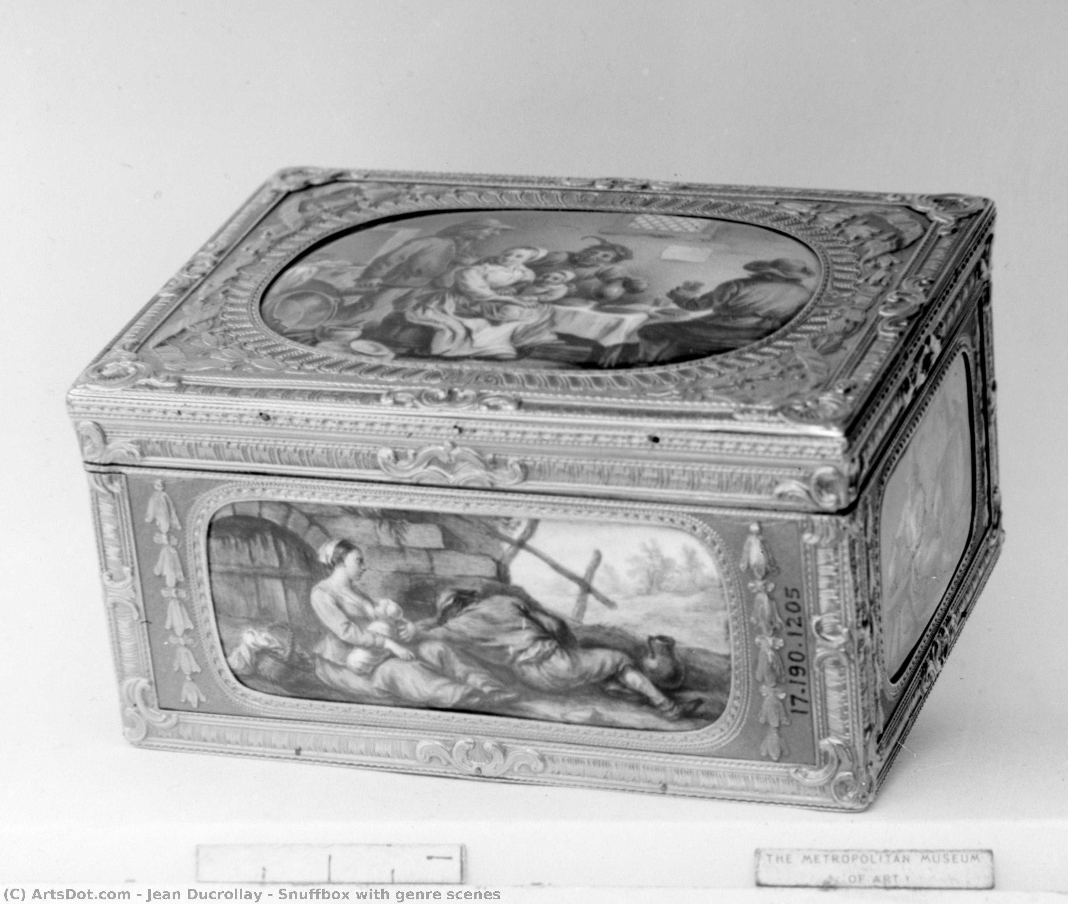Snuffbox With Genre Scenes — Jean Ducrollay