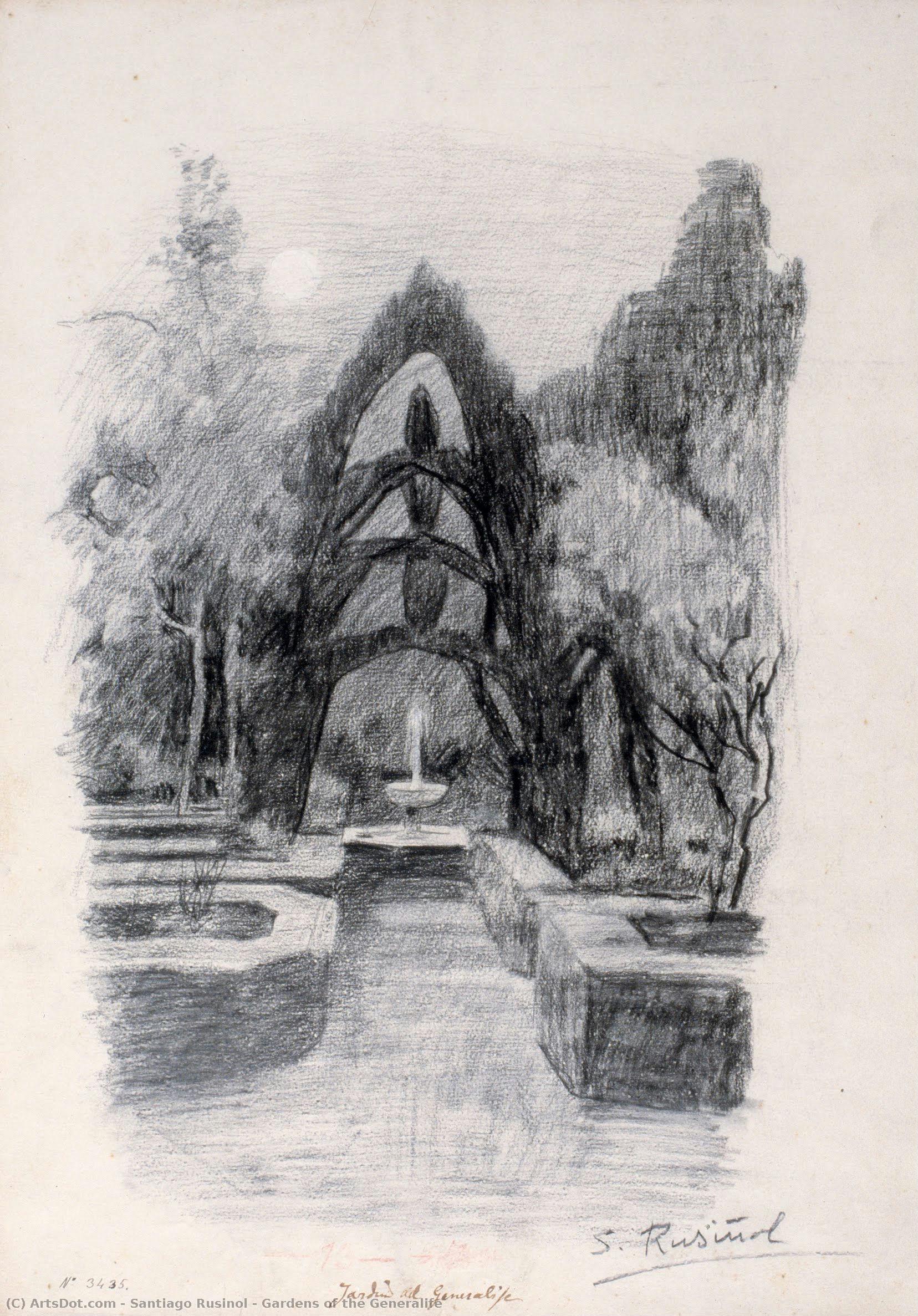 Gardens Of The Generalife — Santiago Rusiñol