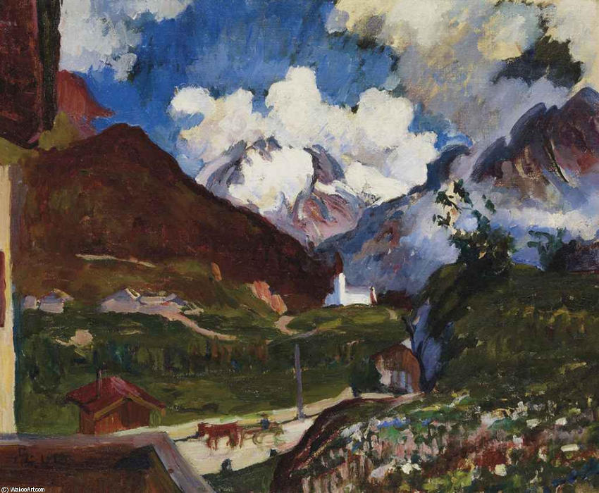 Maloja Mit Monte Forno Und Cima De Rosso — Ђовани Ђакомети