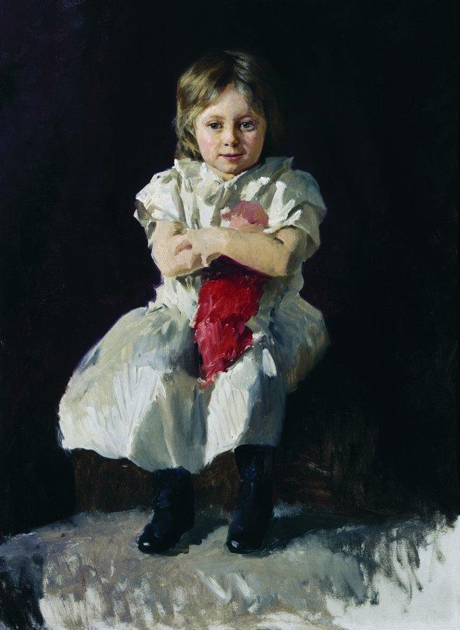 Girl With A Doll — Nikolai Aleksandrovich Yaroshenko