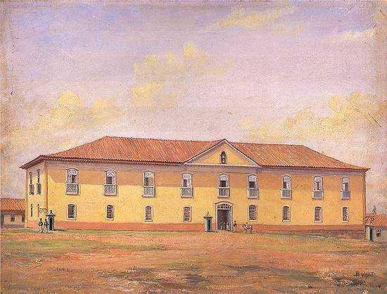 Portuguese Paço Municipal, Fórum E Cadeia De São Paulo, 1862 — Benedito Calixto