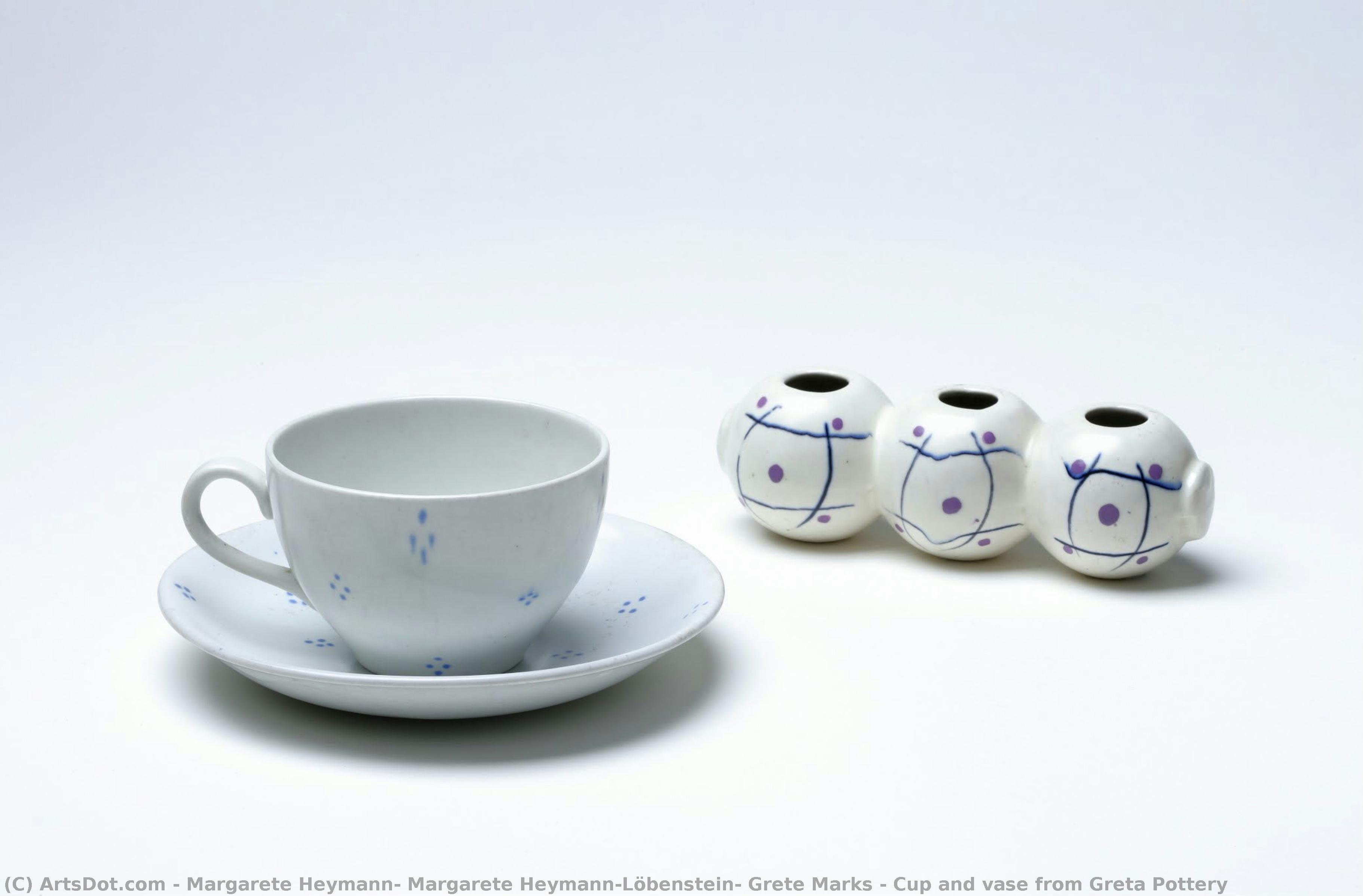 Cup And Vase From Greta Pottery — マルガレーテ・ハイマン