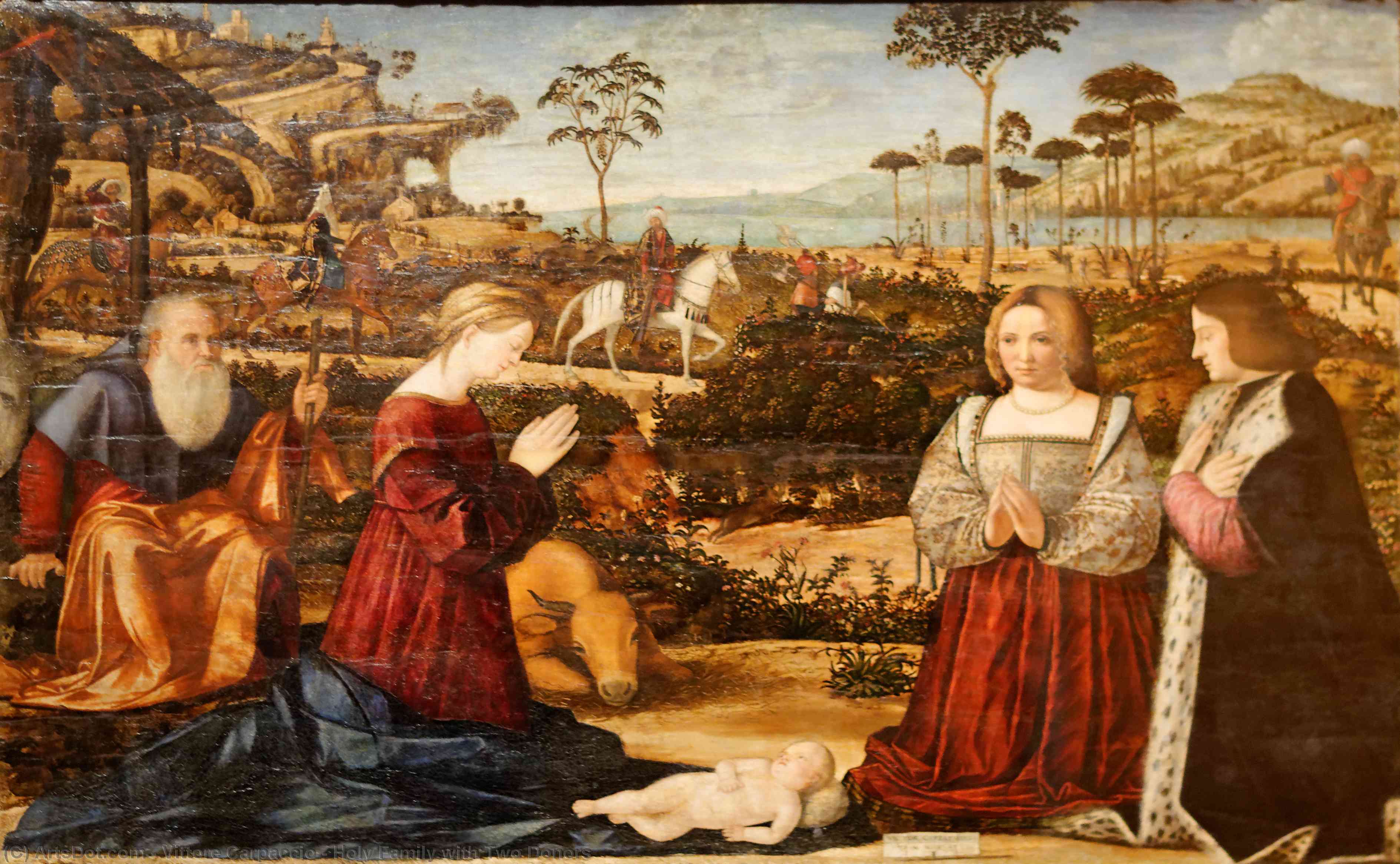 Holy Family With Two Donors — Vittore Carpaccio
