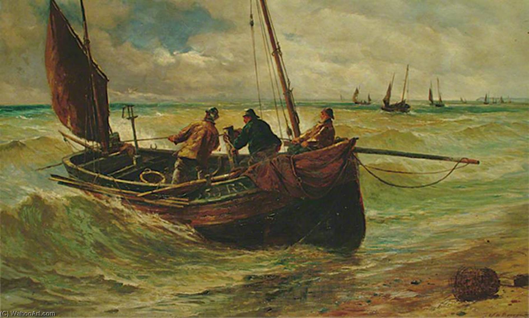 Coming Ashore — William Henry Borrow