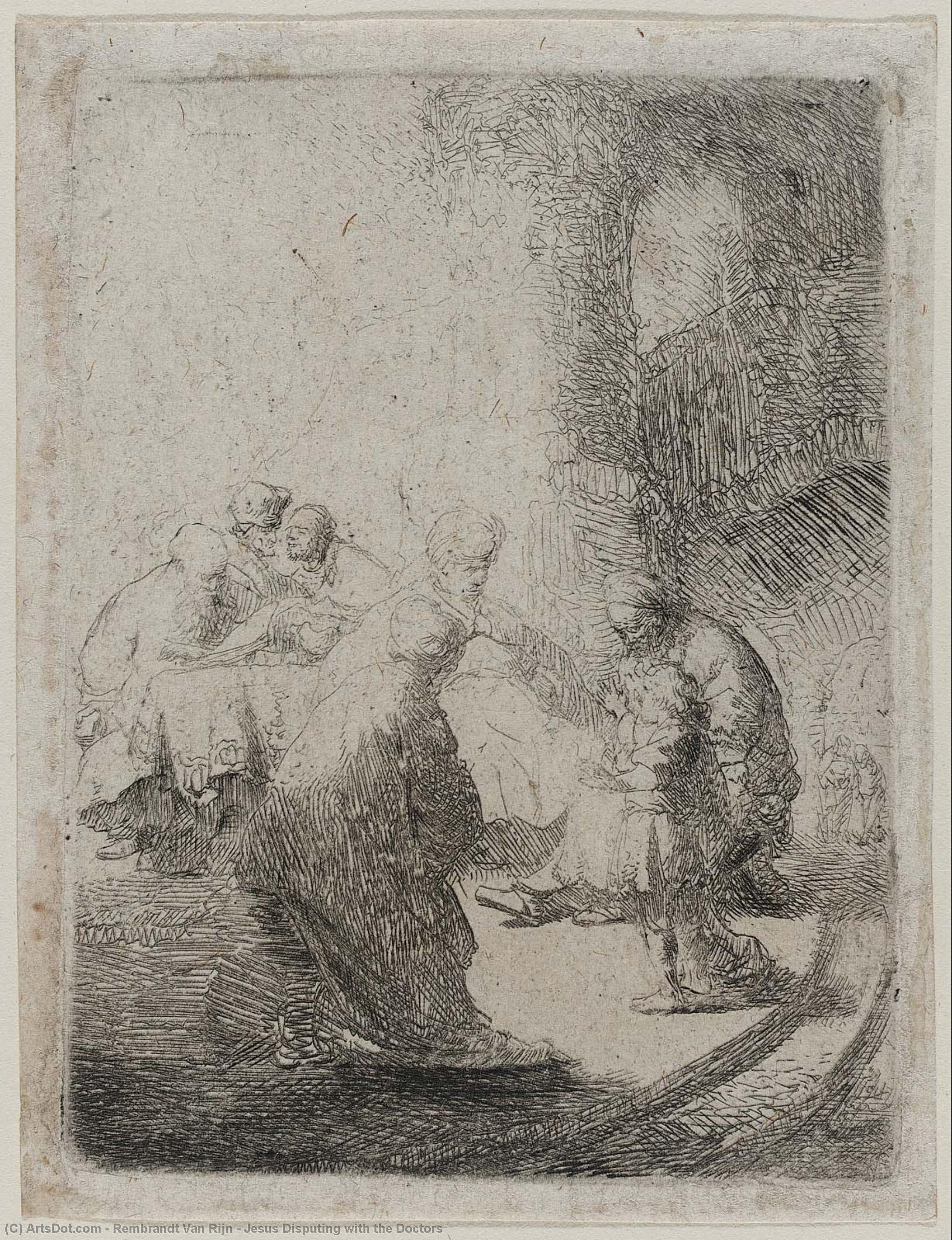 Jesús Disputando Con Los Doctores — Rembrandt Van Rijn