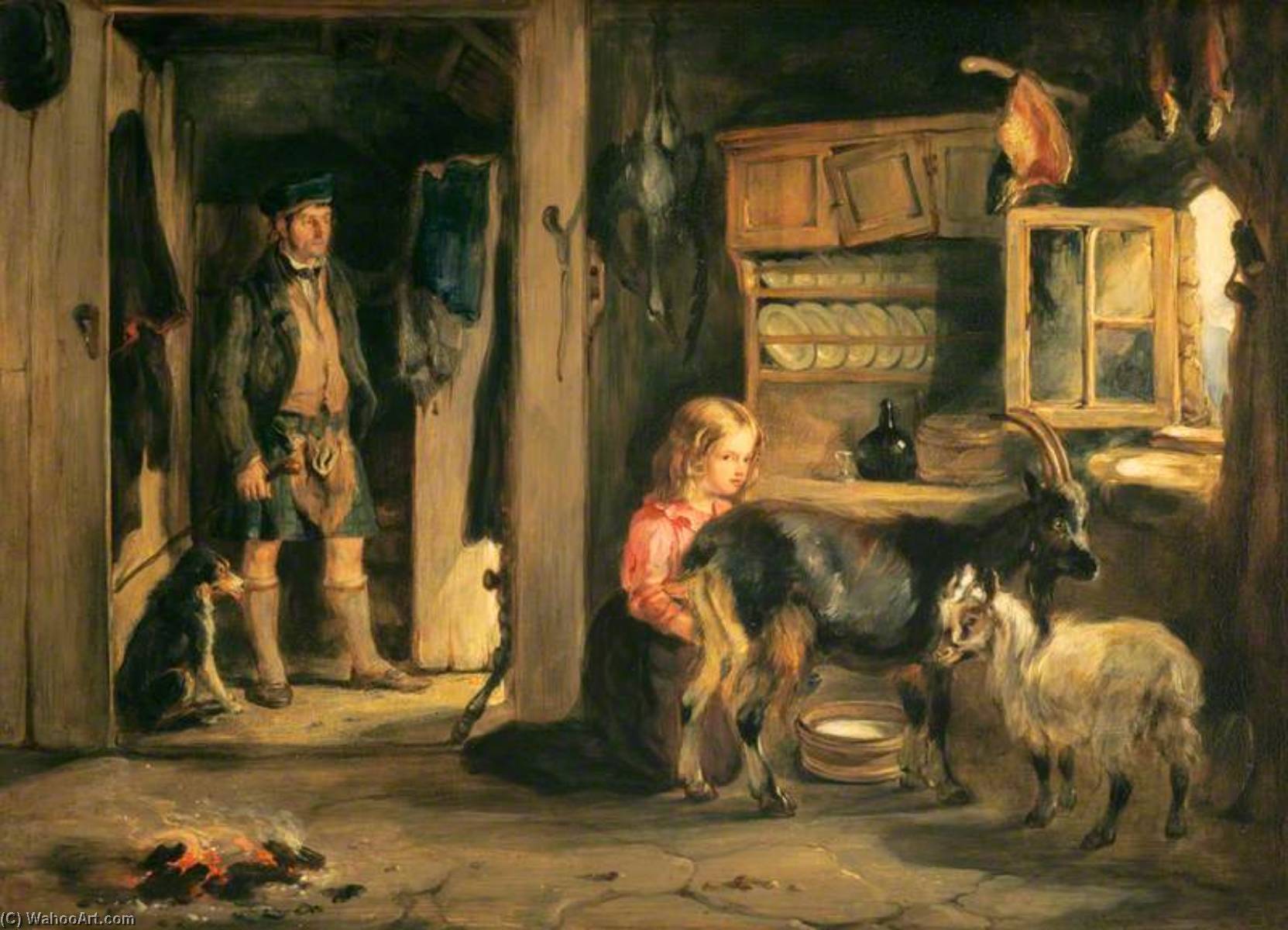 A Goatherd's Cottage — William Simson