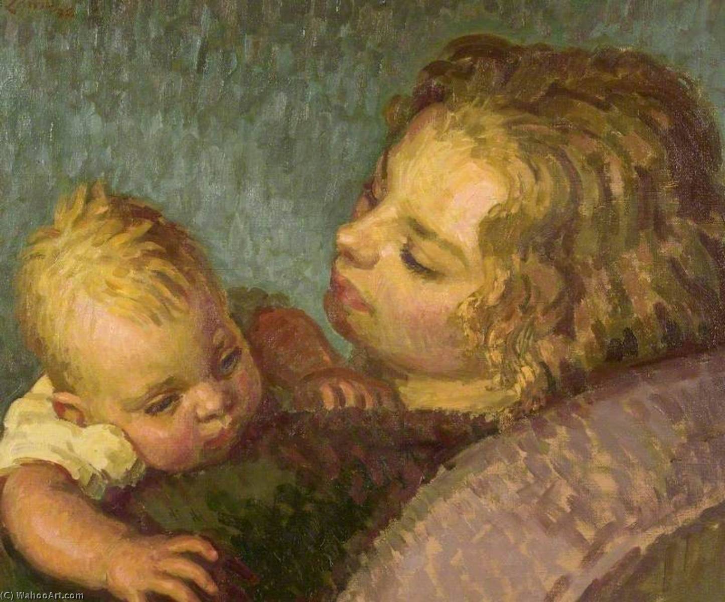 The Artist's Wife, Lady Pansy Pakenham, And Their Baby Daughter — Henry Lamb