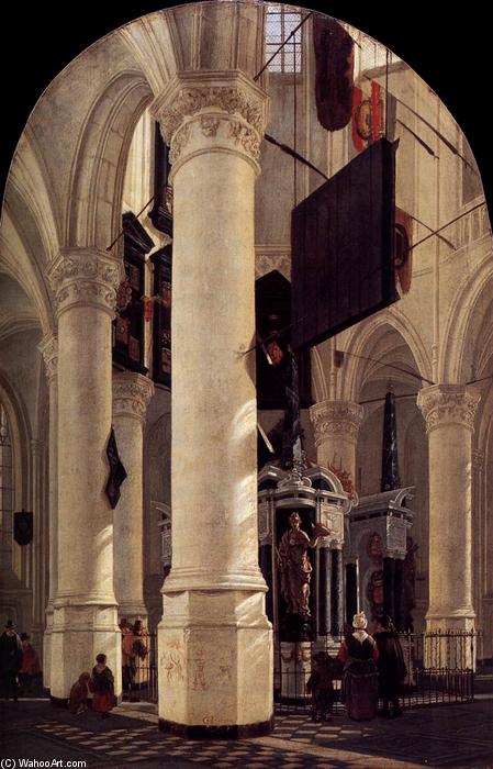 The Nieuwe Kerk In Delft With The Tomb Of William The Silent — Gerard Houckgeest