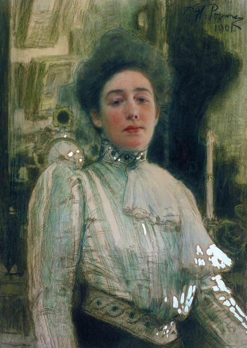 Portrait Of Alexandra Pavlovna Botkina — Ilya Yefimovich Repin