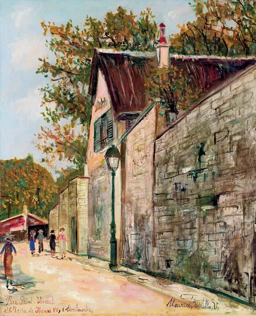The Saint Vincent Street And The Home Of Henry Iv In Montmartre — Maurice Utrillo