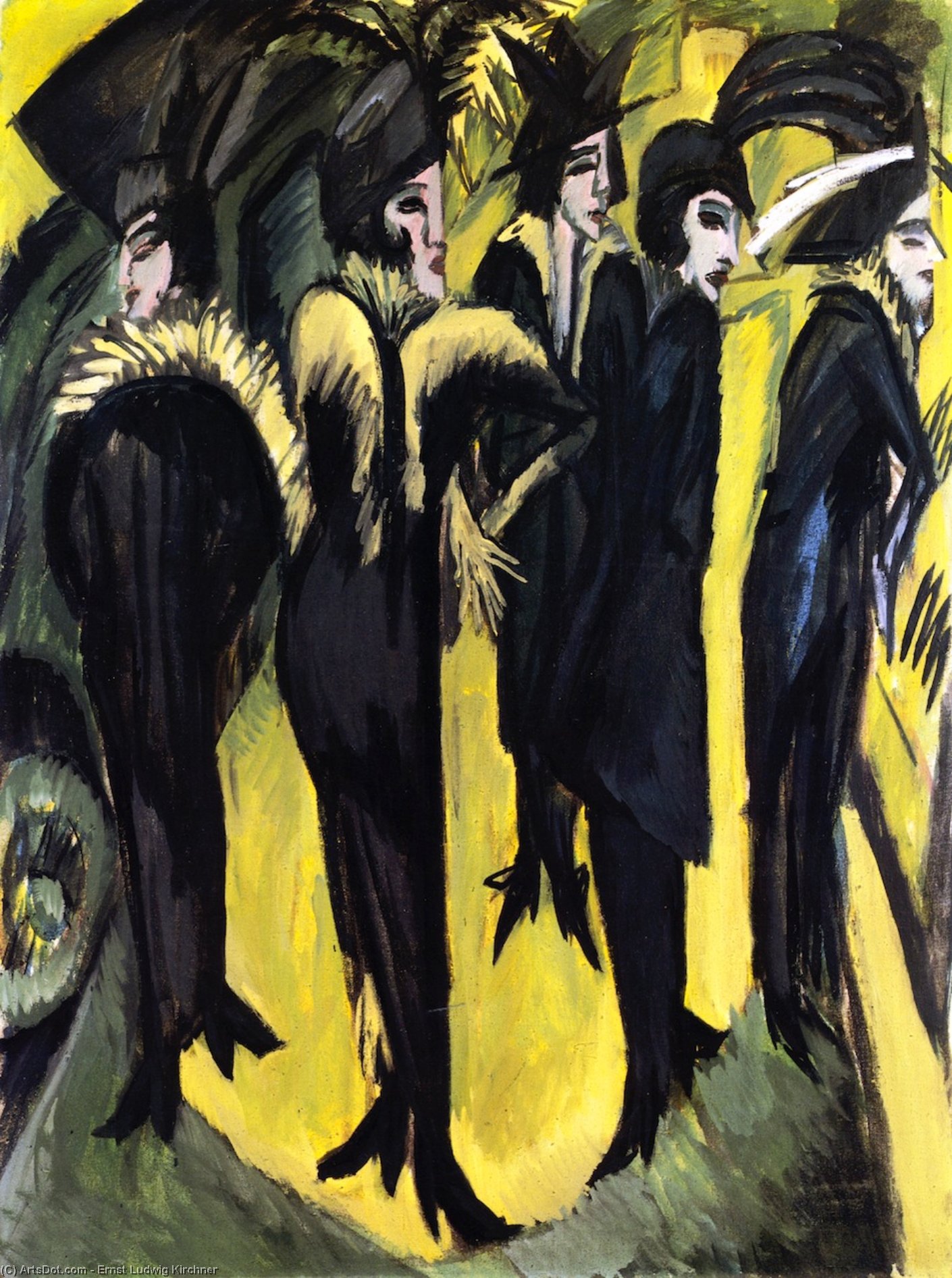 Cinco Mujeres En La Calle — Ernst Ludwig Kirchner