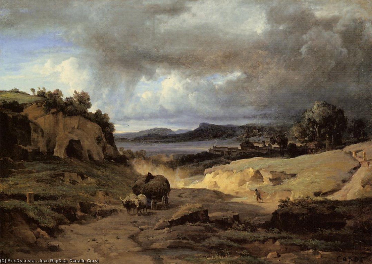 La Campiña Romana (también Conocida Como La Cervara) — Jean-baptiste-camille Corot