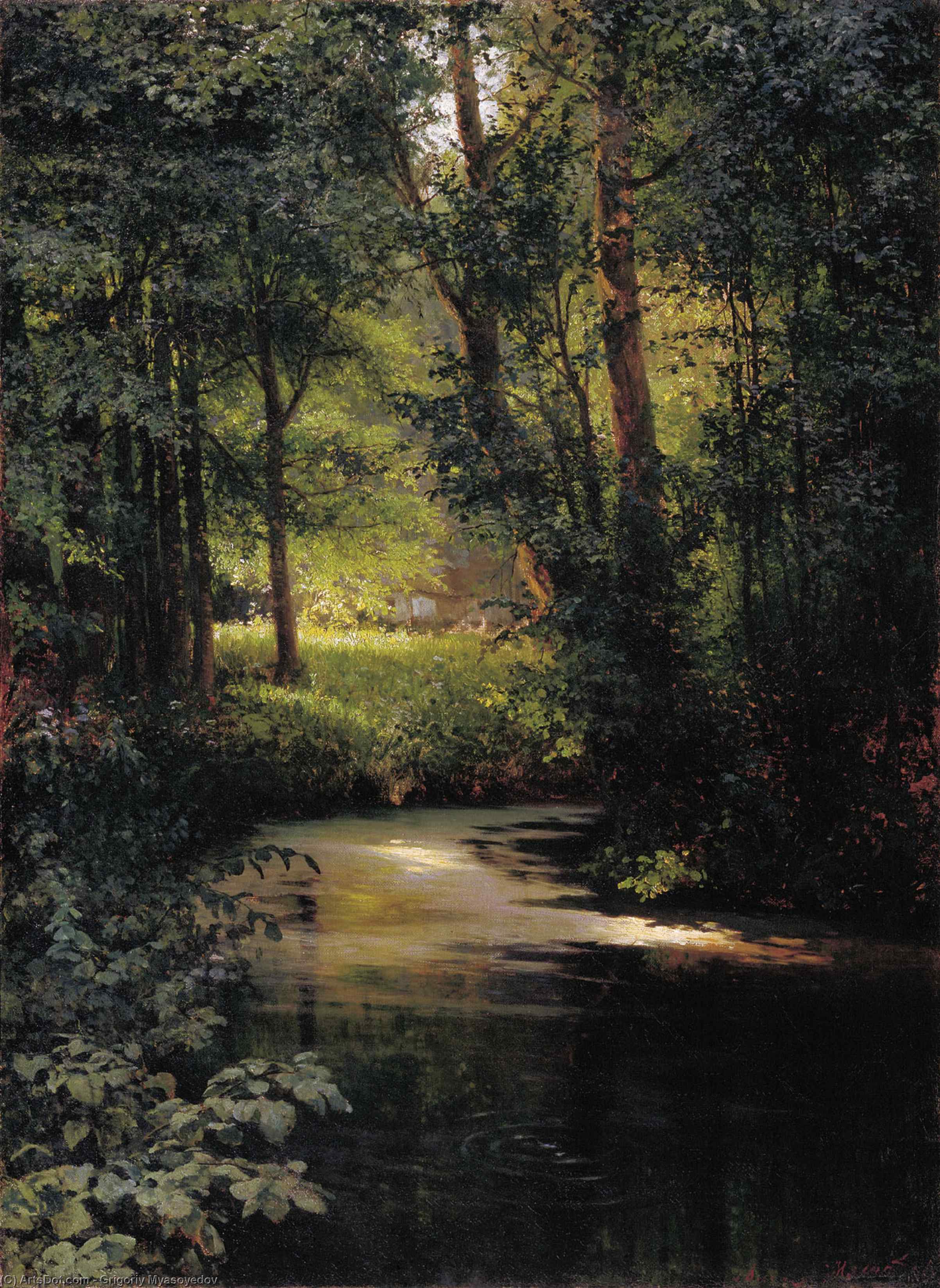 Creek In The Forest — Grigoriy Myasoyedov
