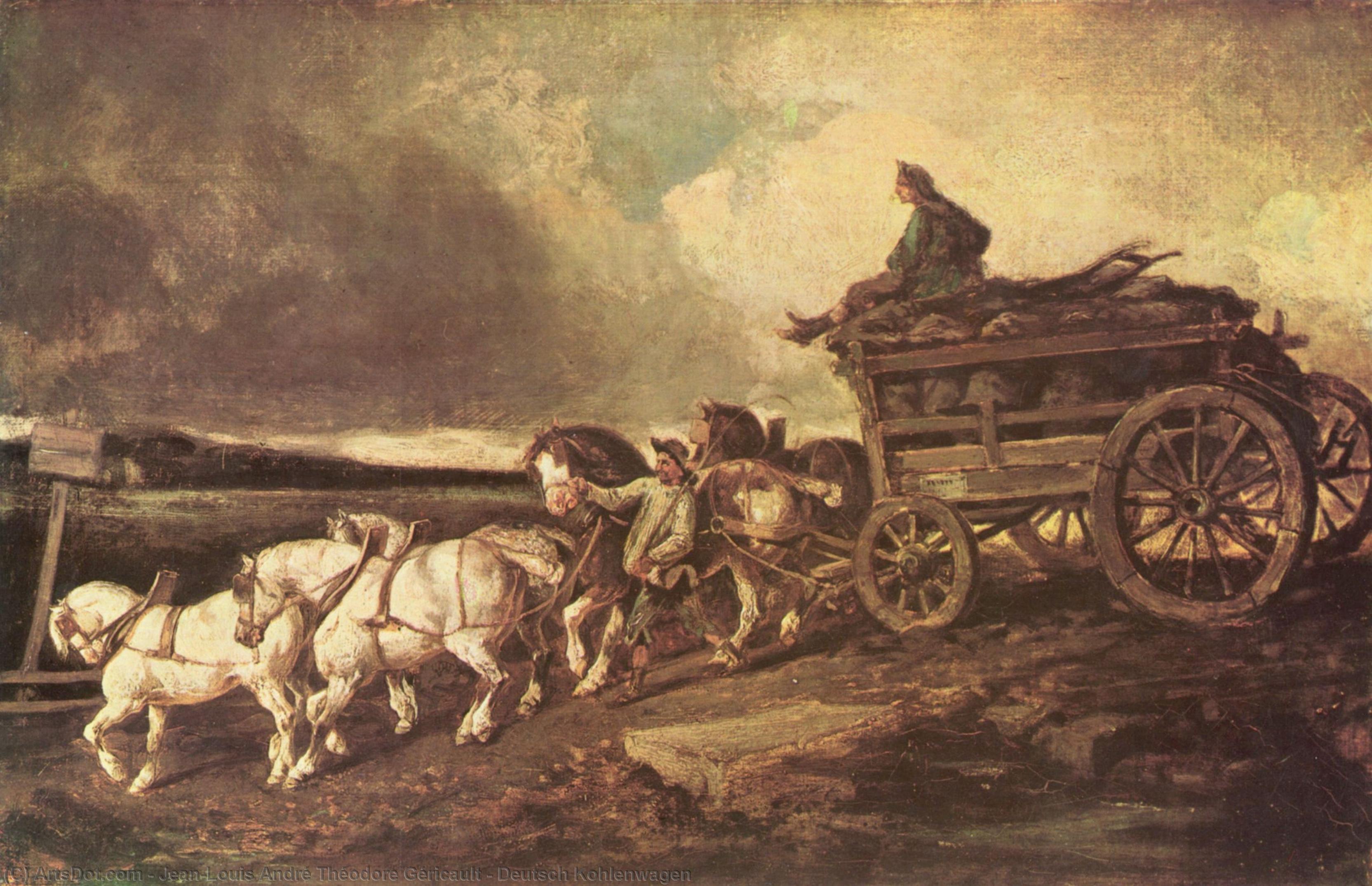 Deutsch Kohlenwagen — Théodore Géricault