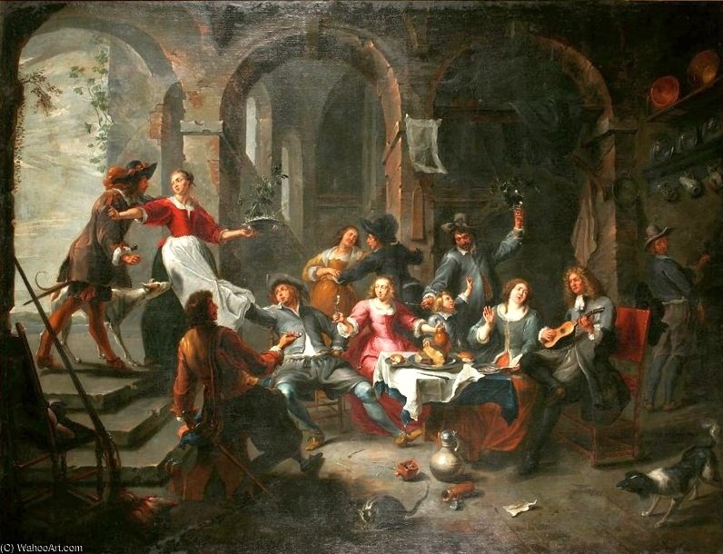 Allegory Of The Five Senses — Willem Van Herp The Elder