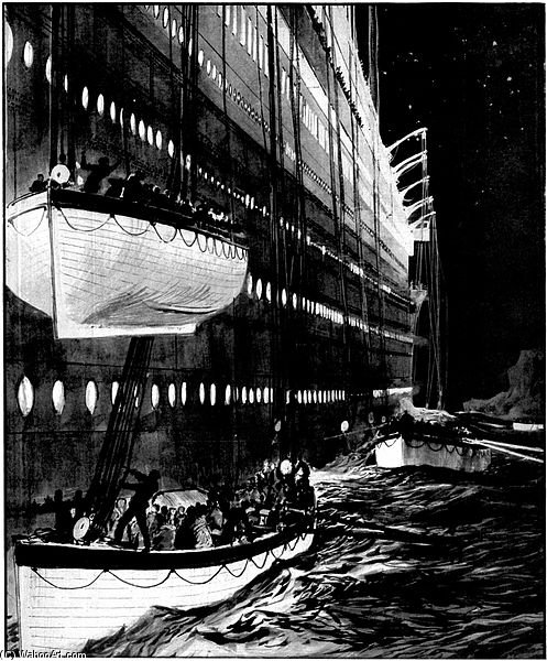 Leaving The Sinking Liner — Charles Edward Dixon