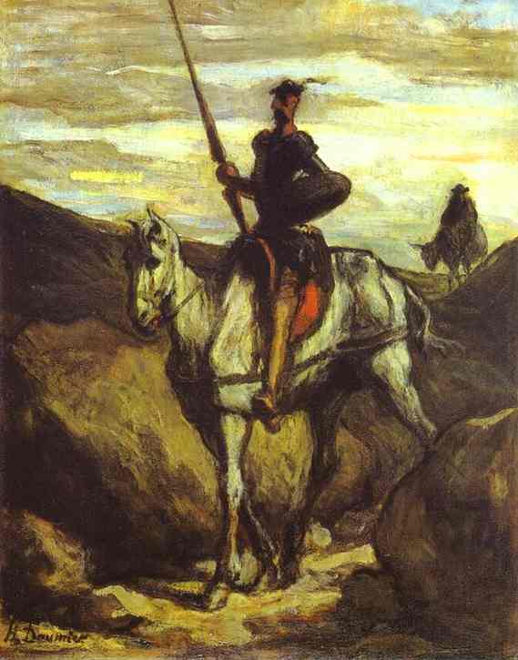 Don Quixote And Sancho Pansa — Оноре Дамир