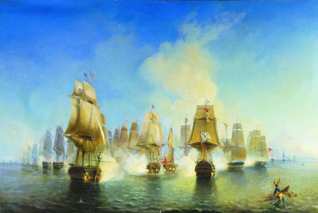 The Battle Of Athos — Alexei Petrovich Bogoliubov