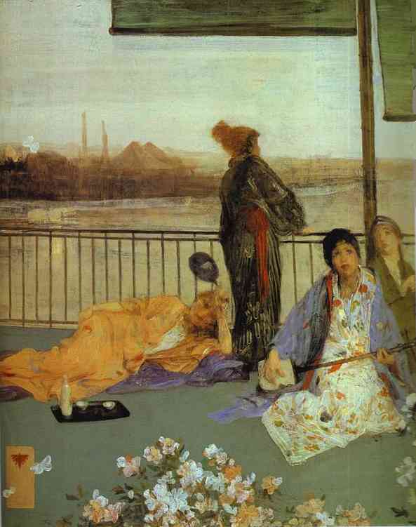 Variations In Flesh Color And Green, The Balcony — ジェームズ・アボット・マクニール・ホイッスラー
