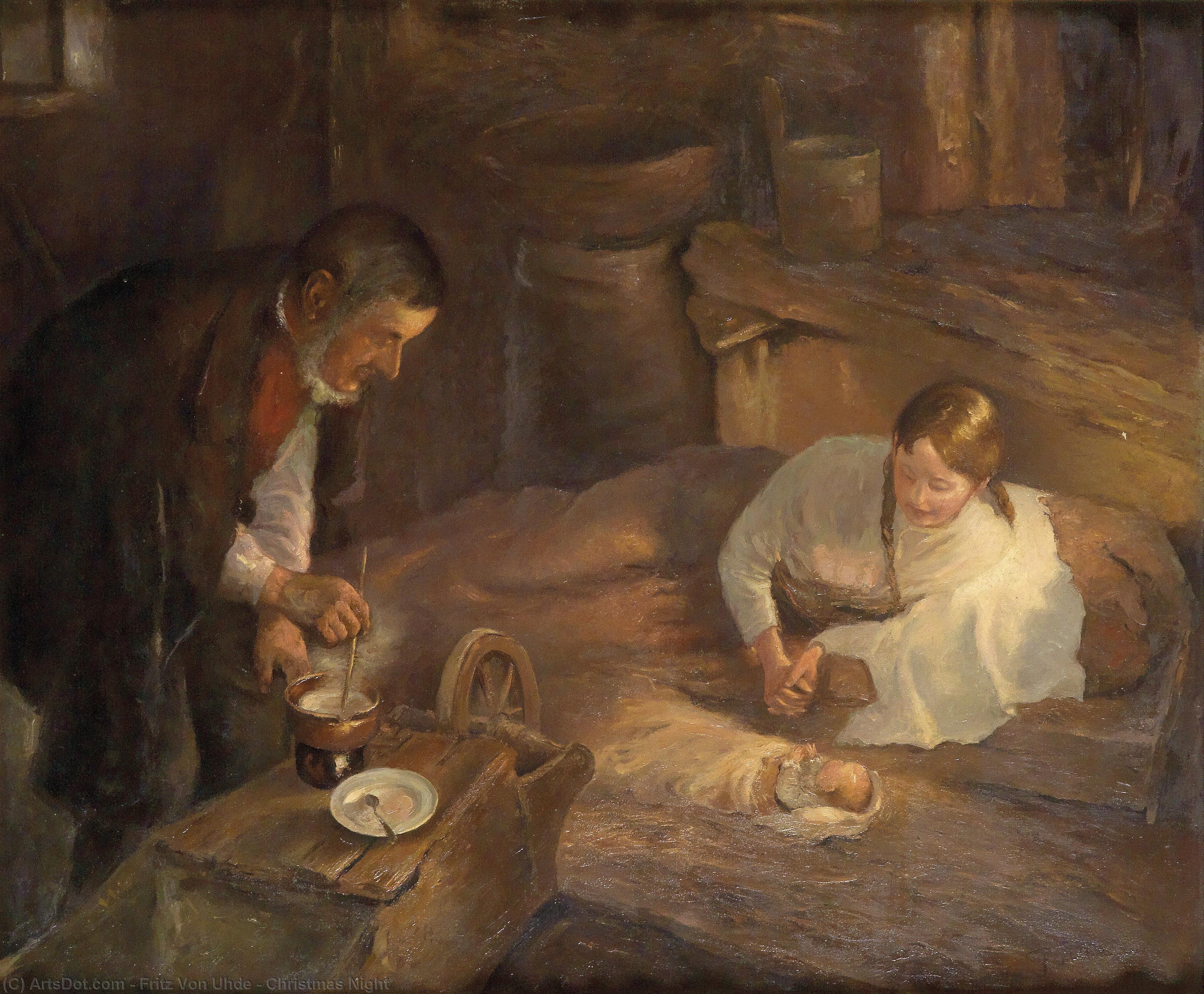 Christmas Night — Fritz Von Uhde