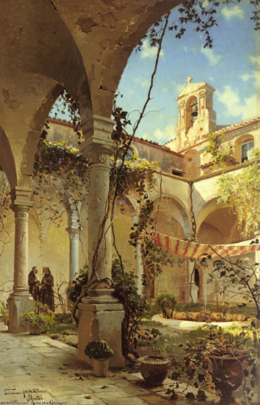 The Cloister, Taormina — Peder Mørk Mønsted