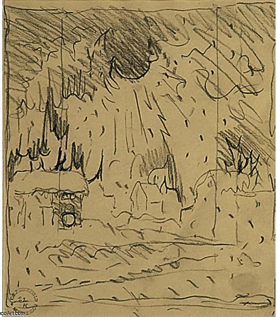 Study For Thunderclap In Winter — Charles Burchfield