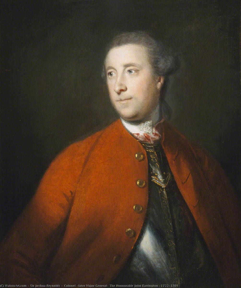 Colonel (later Major General) The Honourable John Barrington (1722–1764) — Sir Joshua Reynolds