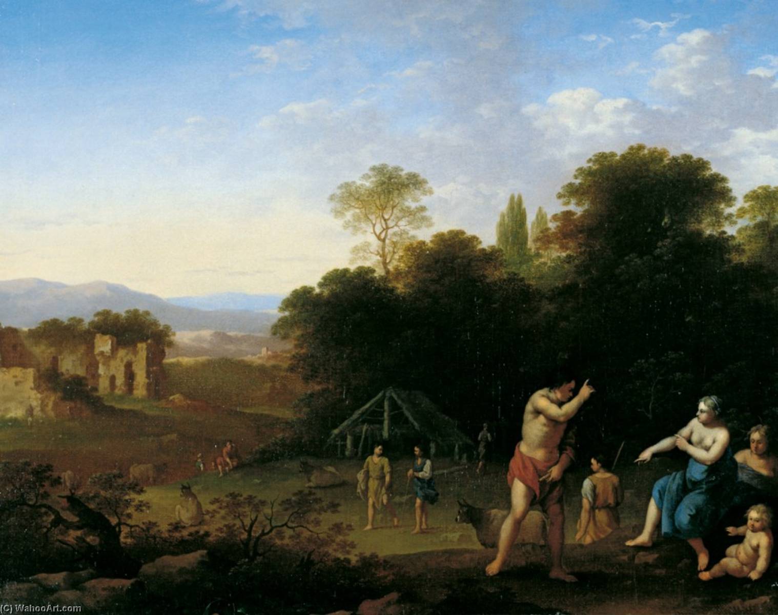 Landscape With Classical Figures — Корнелис Ван Поленбург
