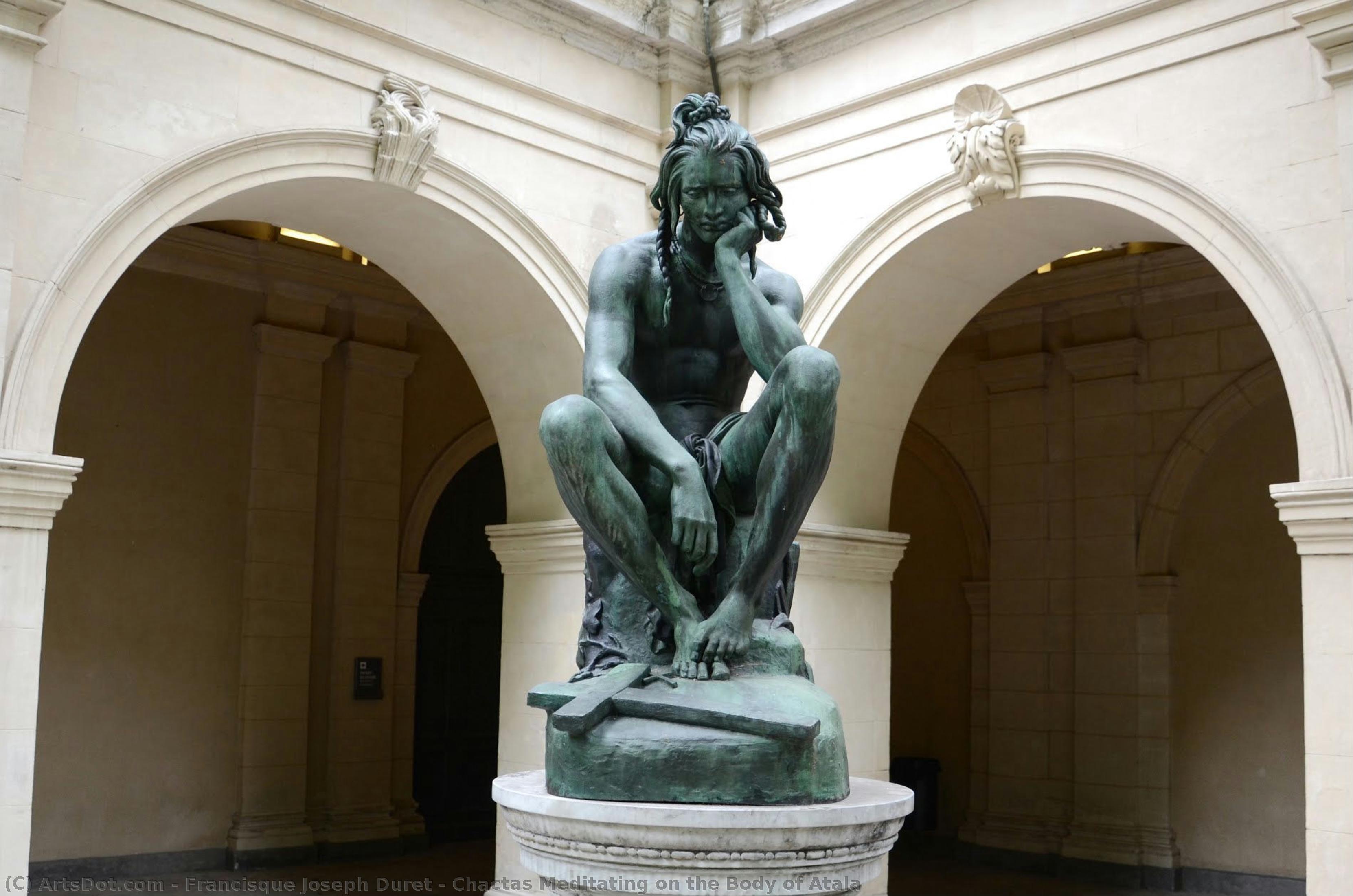 Chactas Meditating On The Body Of Atala — Francisque Joseph Duret