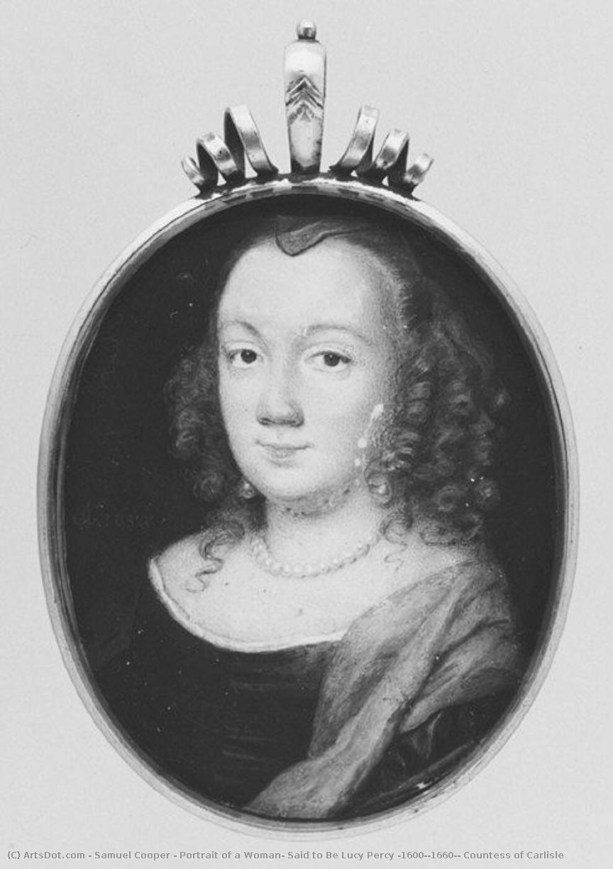 Portrait Of A Woman, Said To Be Lucy Percy (1600?–1660), Countess Of Carlisle — Samuel Cooper
