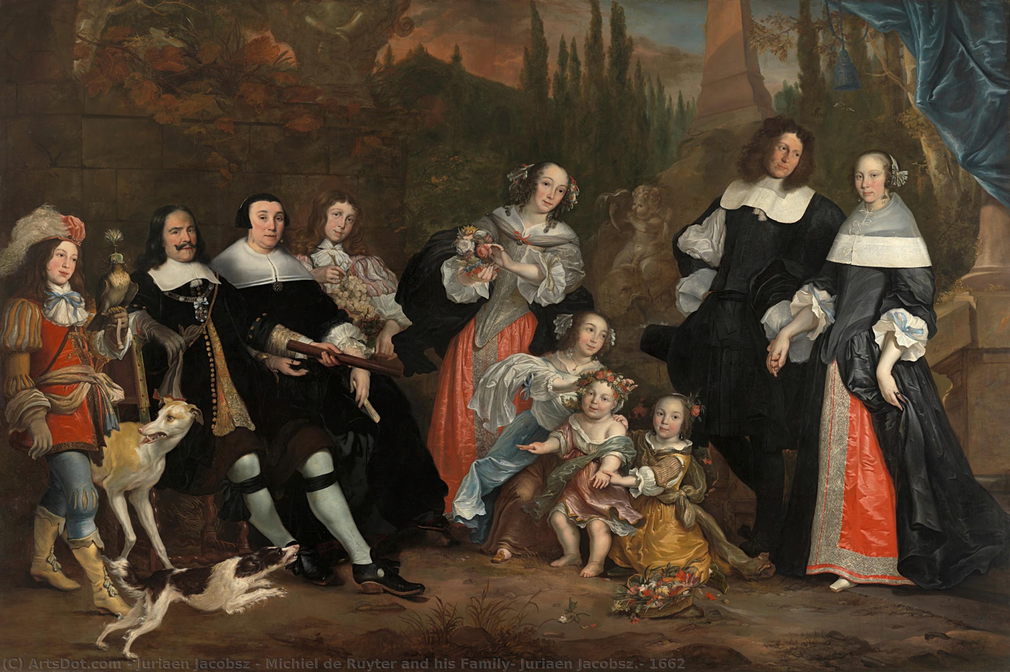 Michiel De Ruyter And His Family, Juriaen Jacobsz., 1662 — Georg Albert Jacobsz