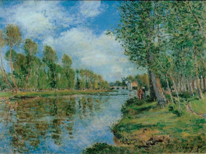 Banks Of The Loing — Alfred Sisley