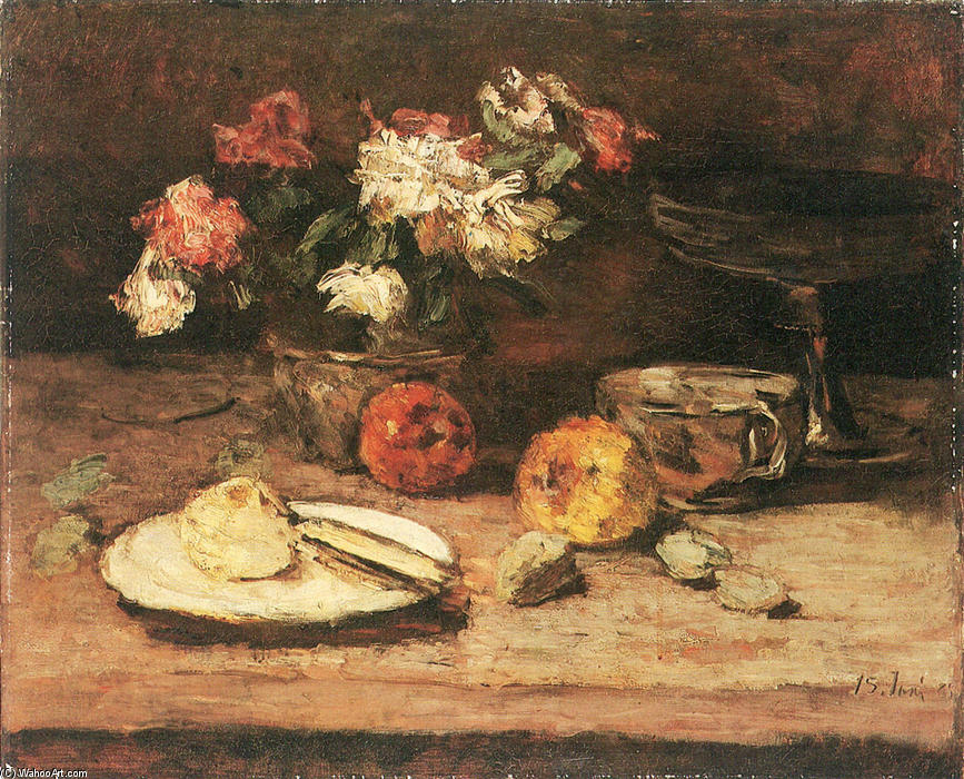 Flowers And Apples — Carl Eduard Schuch