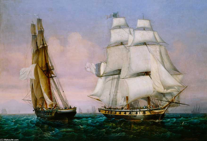 Return From Elba — Ambroise Louis Garneray