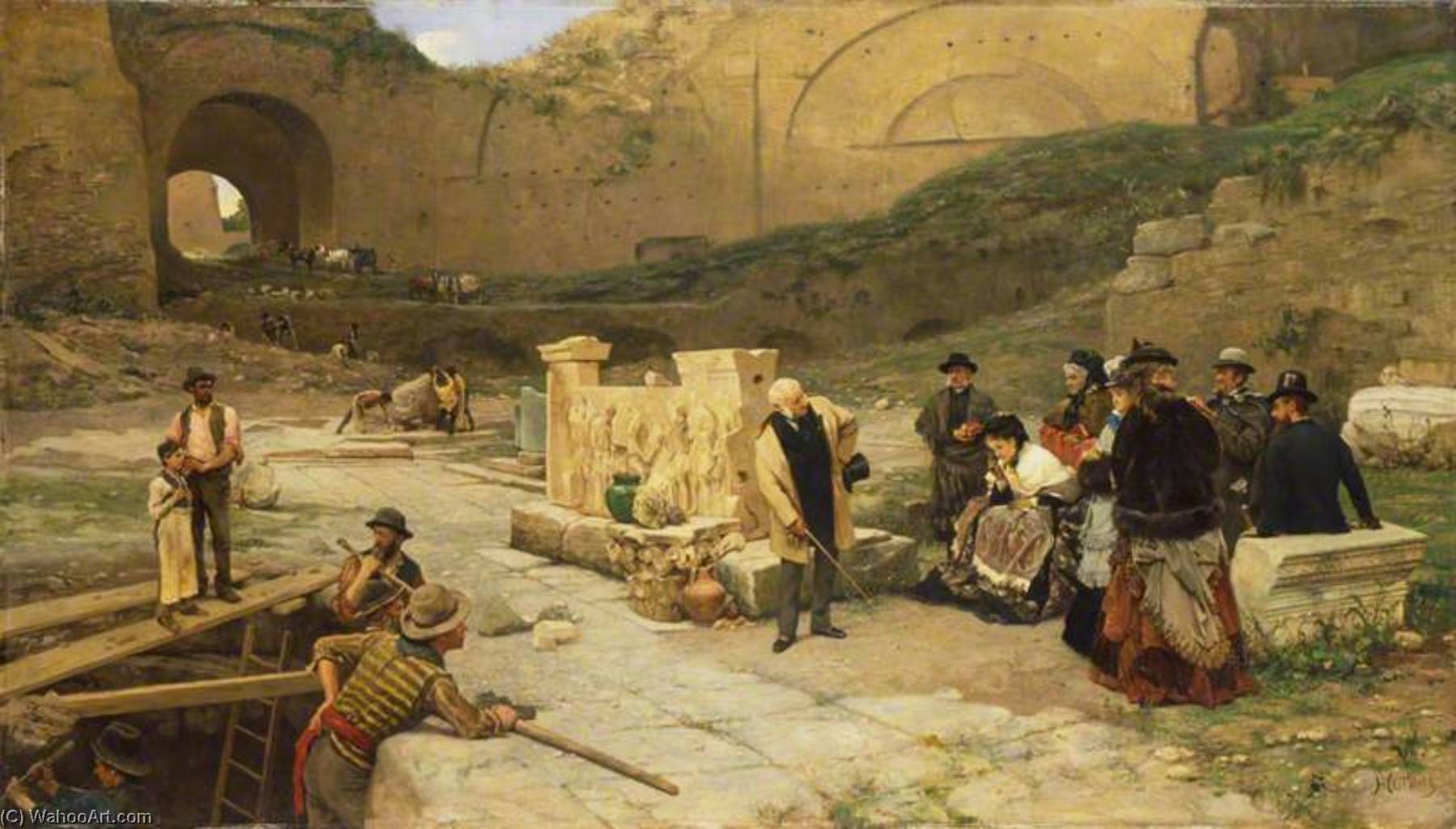 Excavations In Rome — Ferdinand Heilbuth