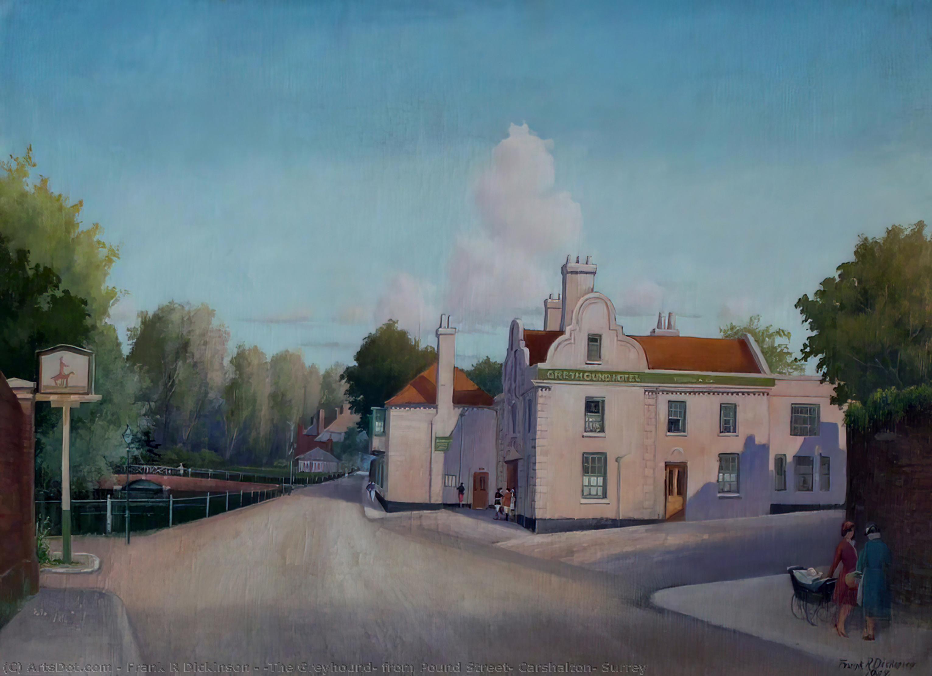 'the Greyhound' From Pound Street, Carshalton, Surrey — Frank R Dickinson