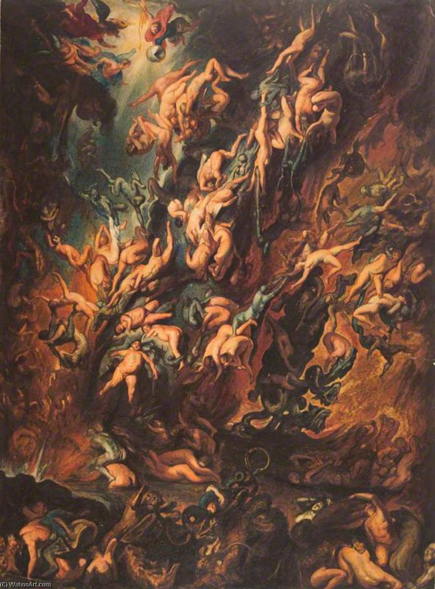 The Fall Of The Damned (copy After Peter Paul Rubens) — David Scott