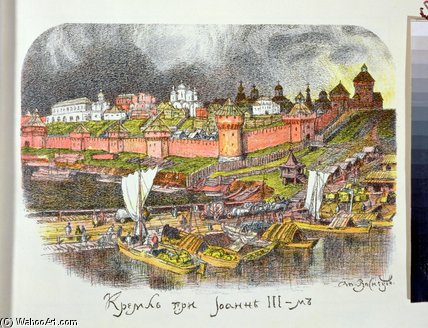 The Moscow Kremlin In The Time Of Tsar Ivan Iii — Apollinari Mikhailovich Vasnetsov