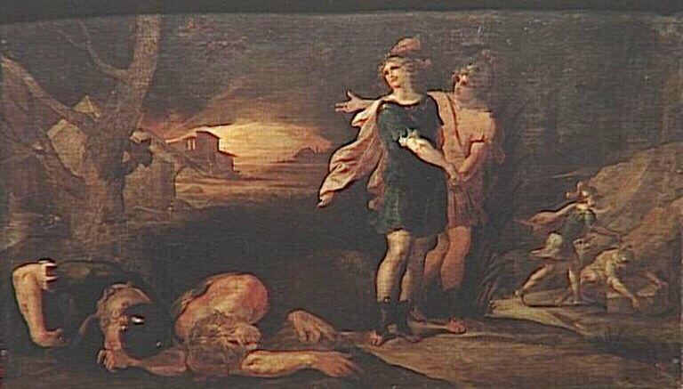 Théagène Revient Sur L'île Des Pâtres À La Recherche De Chariclée Retour De Théagène Et Cnémon Dans L'île Des Pâtres Après Le Combat (ancien Titre) — Dubois Ambroise (ambrosius Bosschaert)