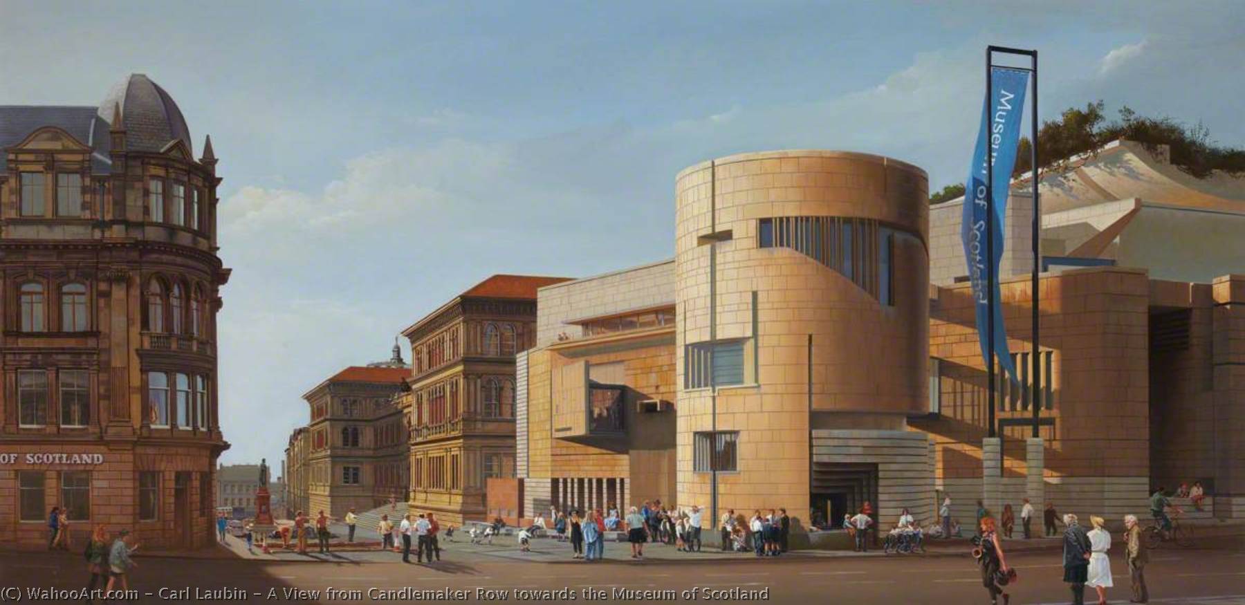 A View From Candlemaker Row Towards The Museum Of Scotland — Carl Laubin