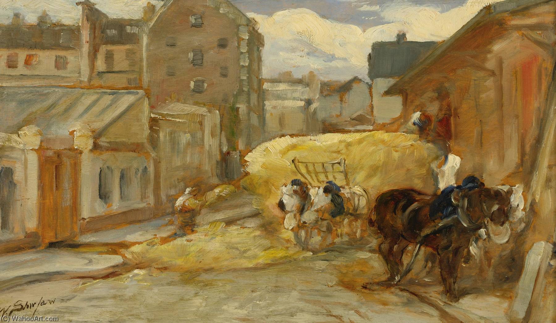 The Hay Cart — Walter Shirlaw