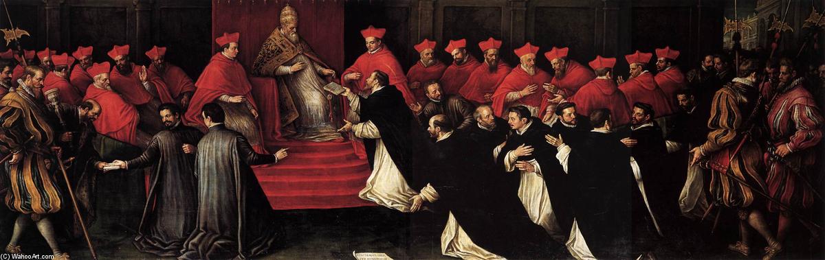 Honorius Iii Approving The Rule Of St Dominic In 1216 — Leandro Bassano