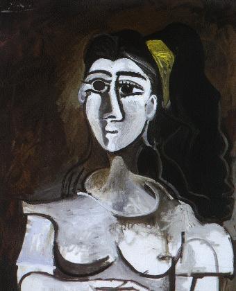 Bust Of Woman With Yellow Ribbon (jacqueline) — Пабло Пикасо