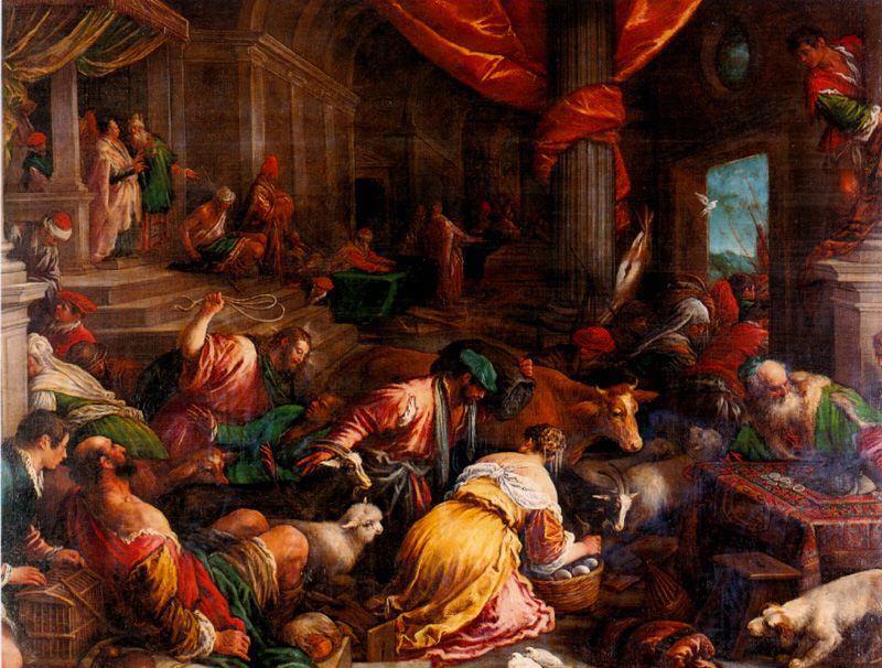 Purification Of The Temple — Jacopo Bassano (jacopo Da Ponte)