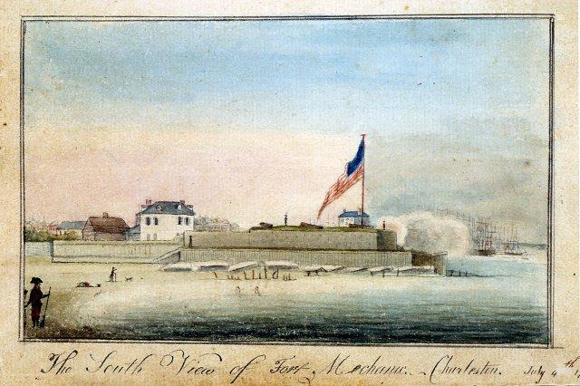 The South View Of Fort Mechanic, Charleston, July 4th 1796 — Charles Fraser