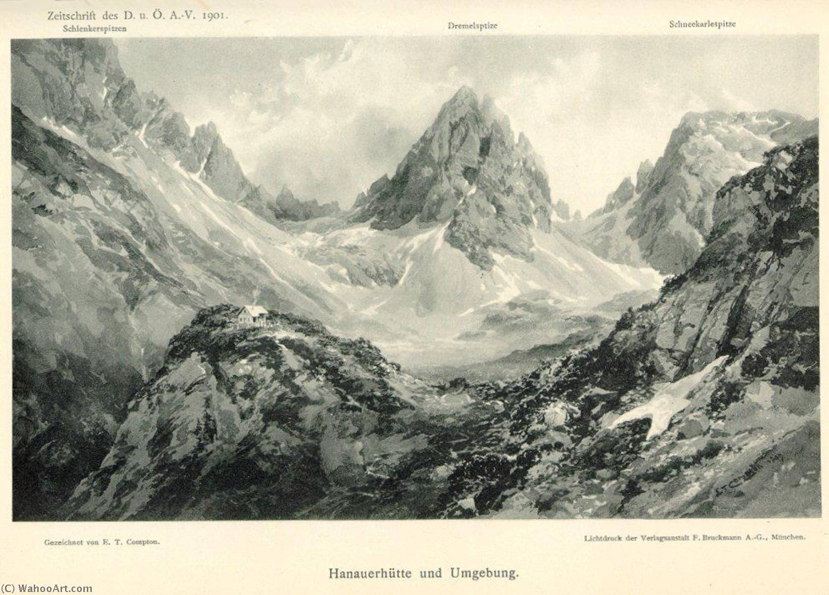 Deutsch Hanauer Hütte Und Umgebung — Edward Theodore Compton