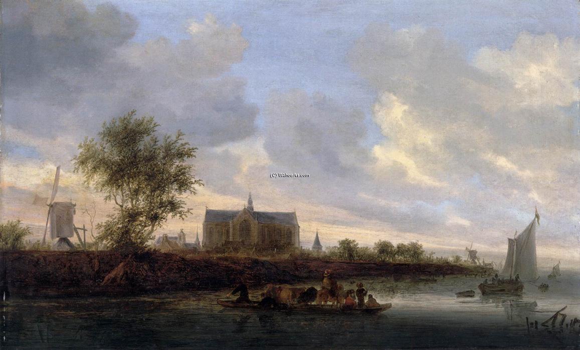 View Of The Town Of Alkmaar — Salomon Van Ruysdael