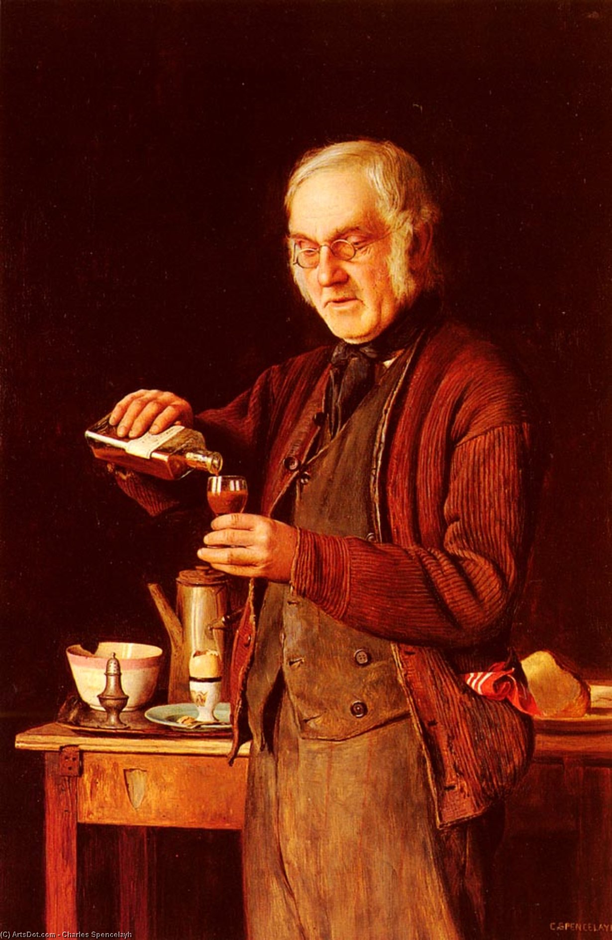 A Good Tonic — Charles Spencelayh